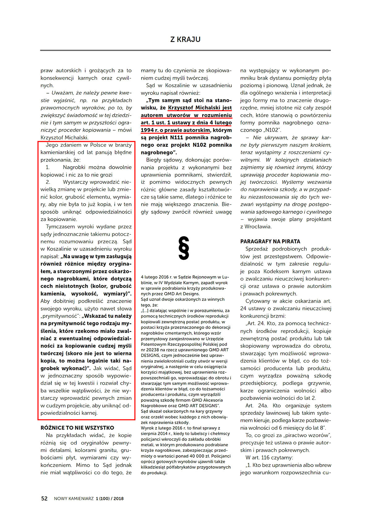Artykuł 'Koniec nagrobkowego piractwa?' - Nowy Kamieniarz