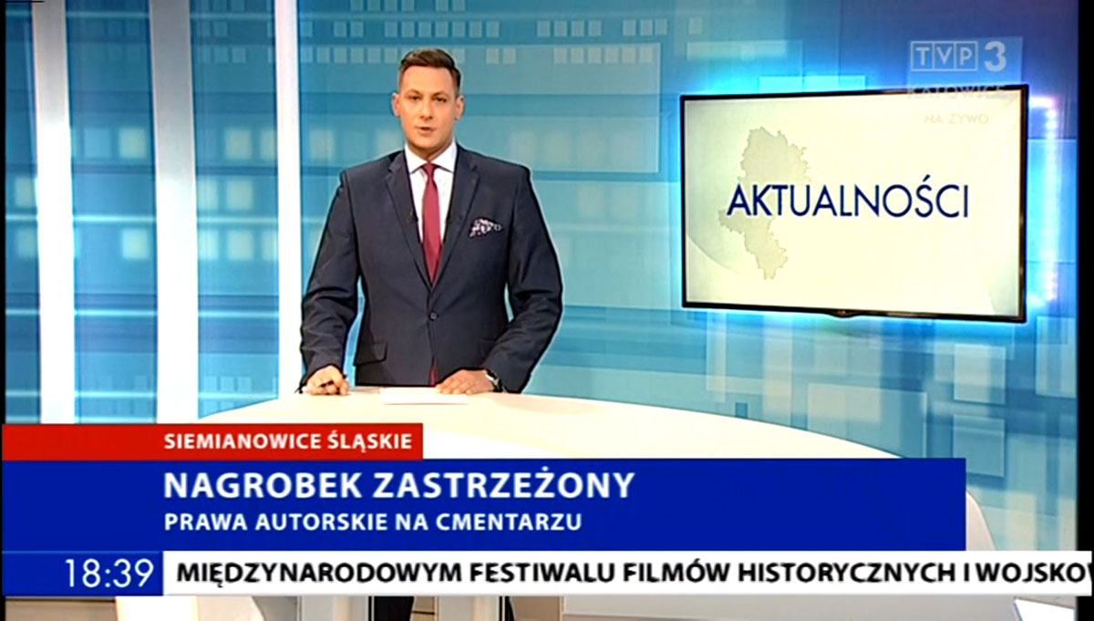 Reportaż TVP - 'Prawa autorskie na cmentarzu'