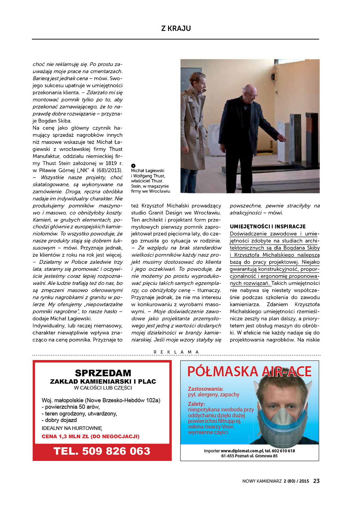 Artykuł 'W poszukiwaniu nowych form' - Nowy Kamieniarz