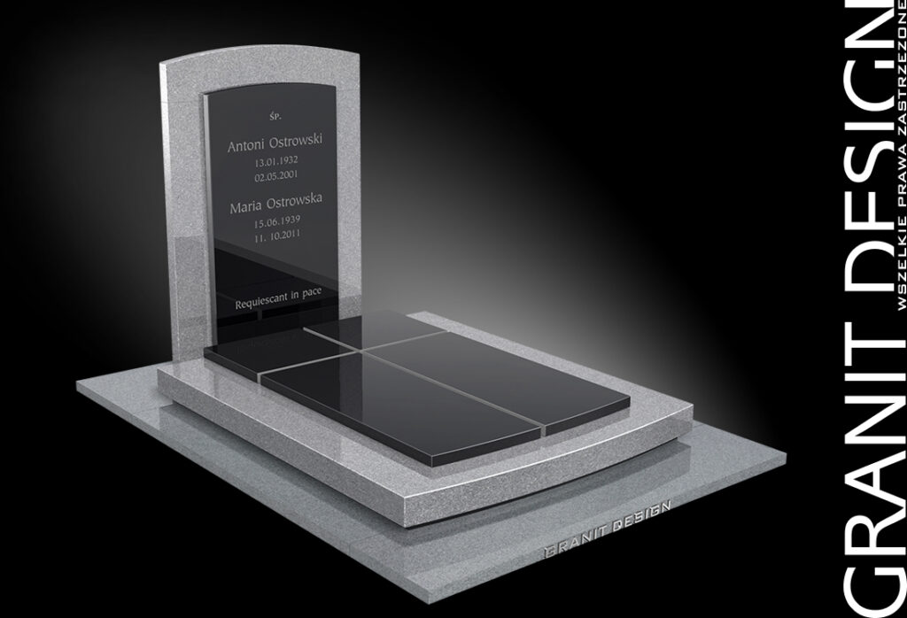Nagrobki Podwójne - Nagrobek N204 - Granit Design