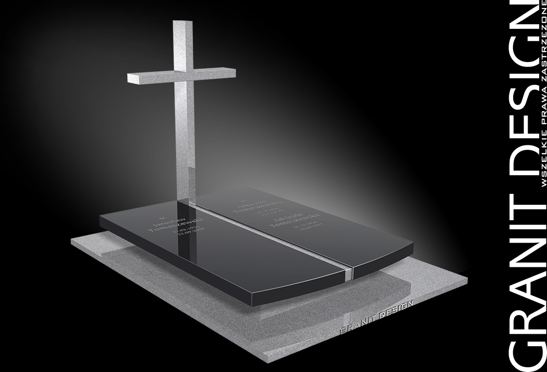Nowoczesny Nagrobek Granitowy N205 - Granit Design
