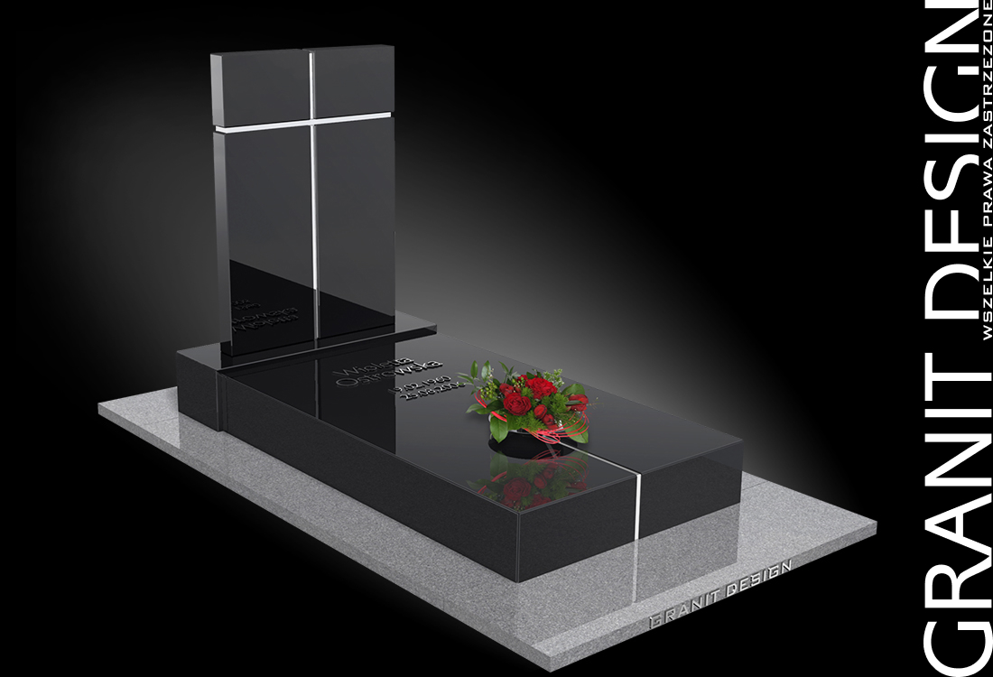 Nowoczesny Nagrobek Granitowy N101 - Granit Design