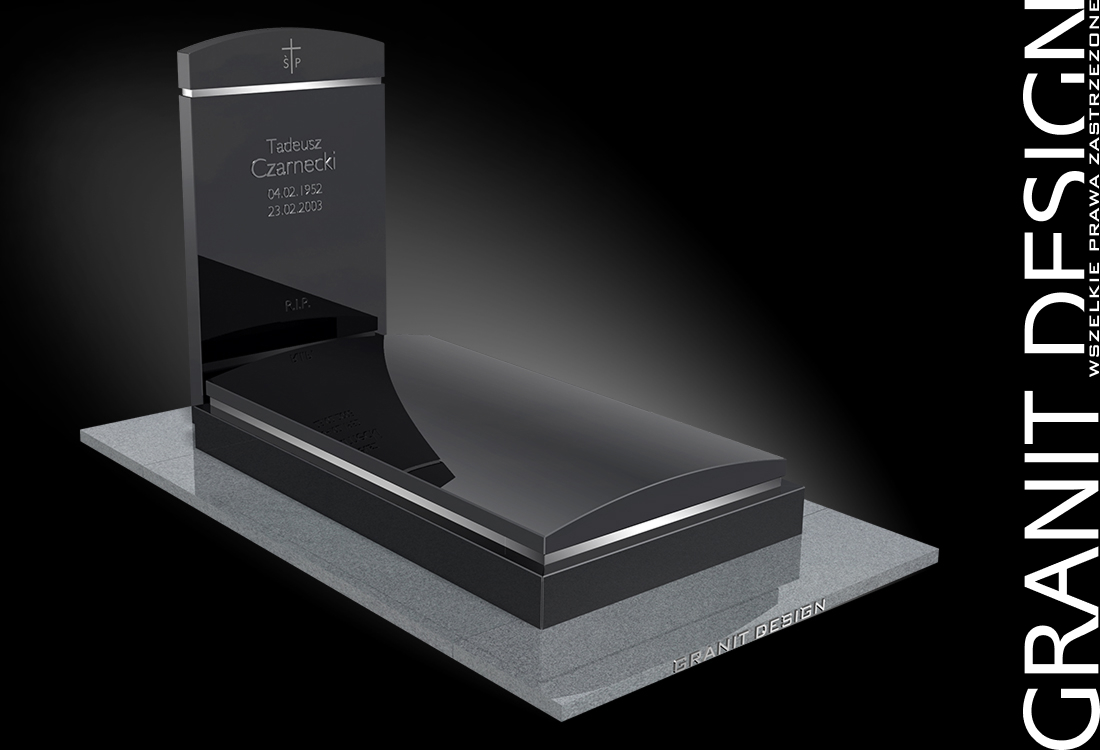 Nowoczesny Nagrobek Granitowy N103 - Granit Design