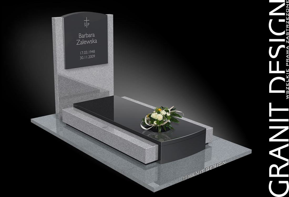Nowoczesny Nagrobek Granitowy N110 - Granit Design