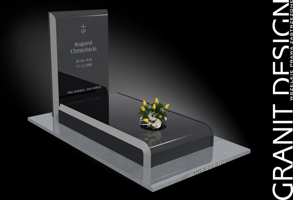 Nagrobki Pojedyncze - Nagrobek N123 - Granit Design