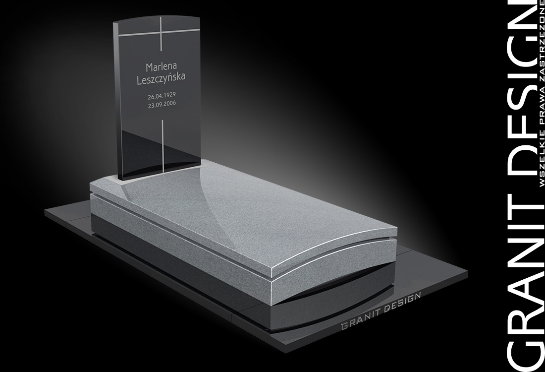 Nowoczesny Nagrobek Granitowy N127 - Granit Design