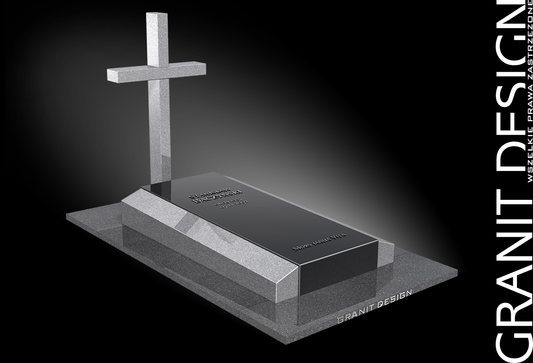 Nowoczesny Nagrobek Granitowy N130 - Granit Design