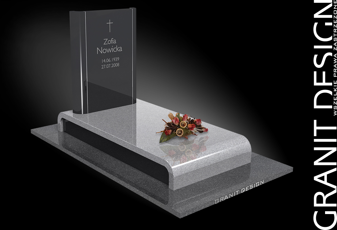 Nowoczesny Nagrobek Granitowy N132 - Granit Design