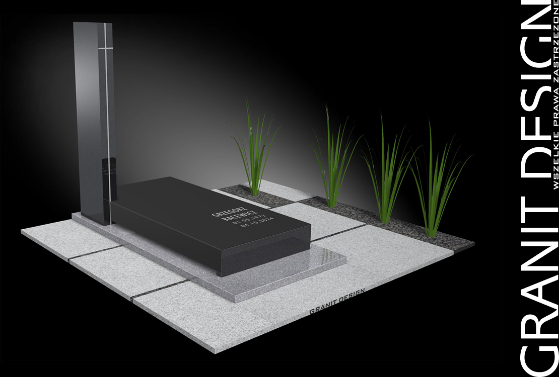 Nowoczesny Nagrobek Slim Line SL5003 - Granit Design
