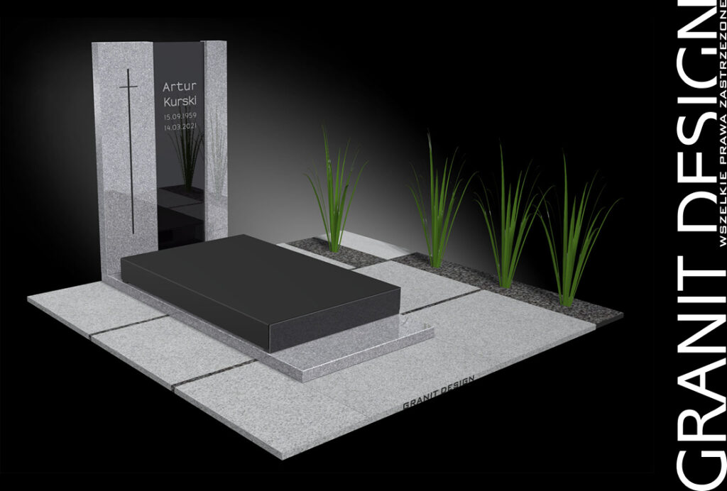 Nagrobki Slim Line - Nagrobek SL5004 - Granit Design