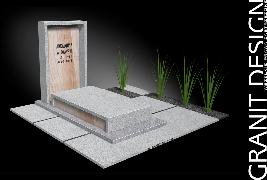 Nowoczesny Nagrobek Slim Line SL5006 - Granit Design