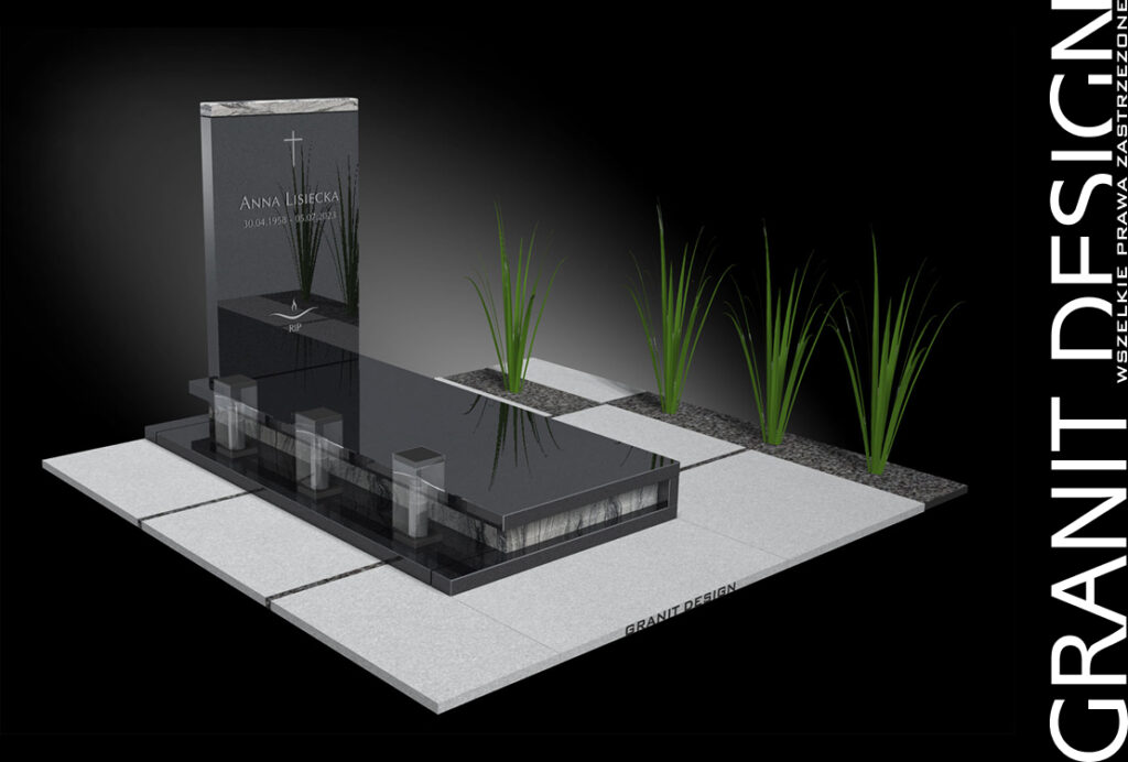 Nagrobki Slim Line - Nagrobek SL5008 - Granit Design