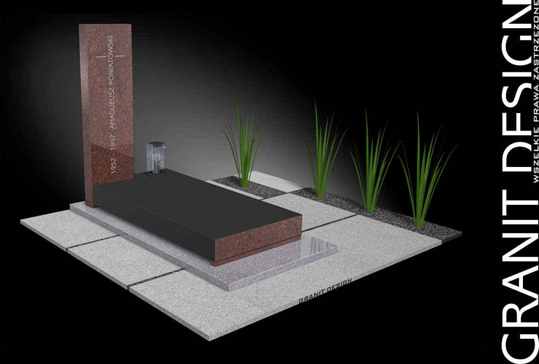 Nowoczesny Nagrobek Slim Line SL5016 - Granit Design